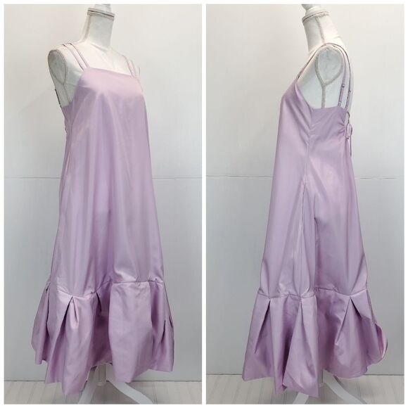 3.1 Phillip Lim Lavender Multi Strap A-Line Taffeta Dress - Picture 9 of 11